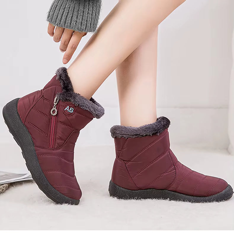 Boots femme fourrées imperméable