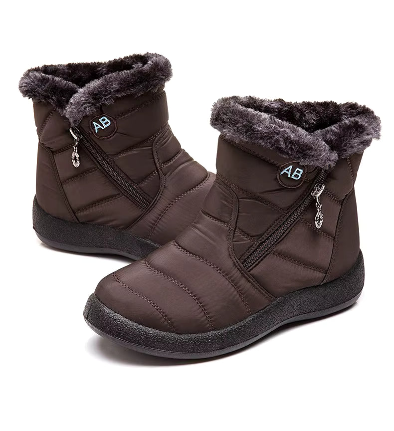 Boots imperméable marron