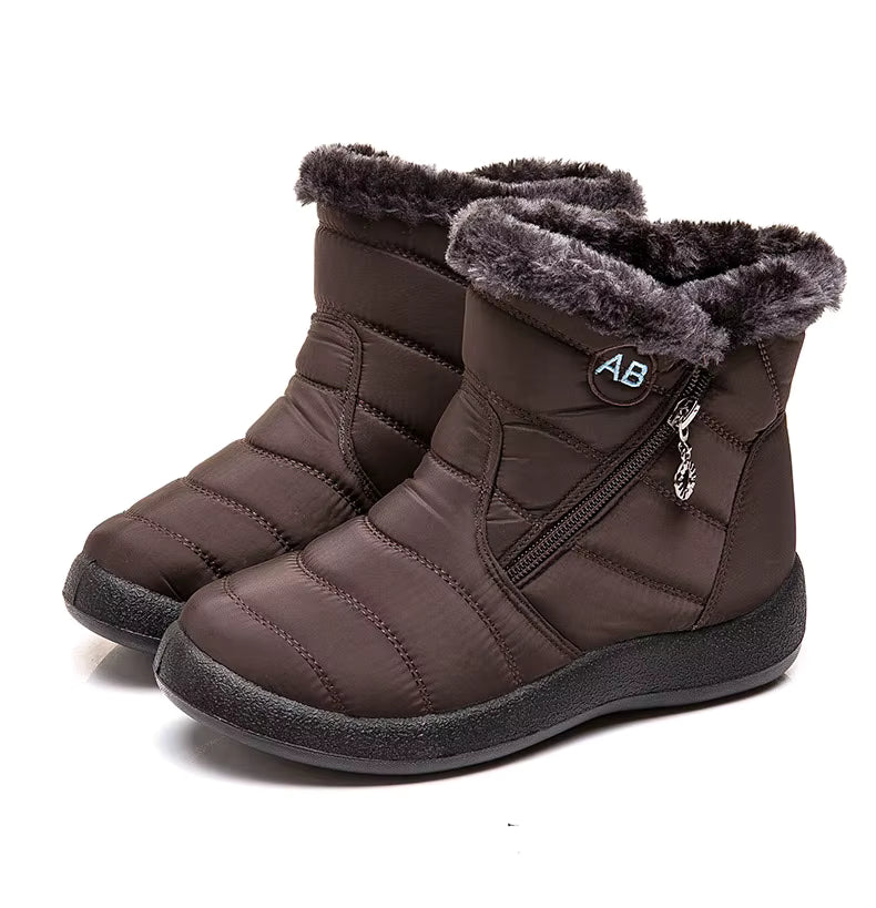 Boots marron femme