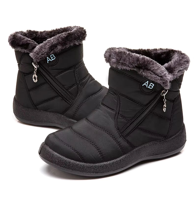 Boots noir imperméable femme