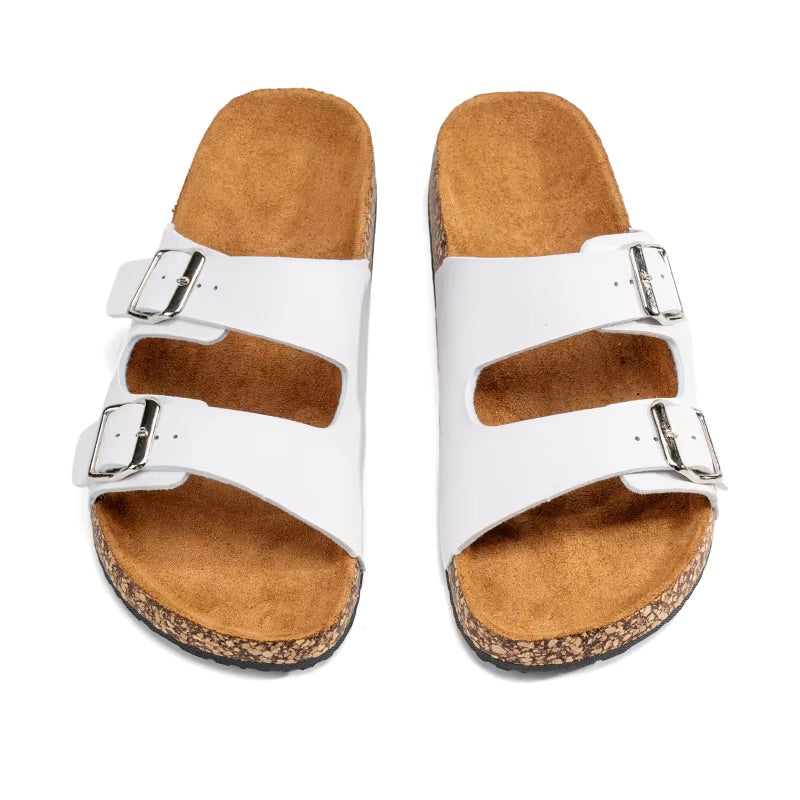 Claquette blanche homme