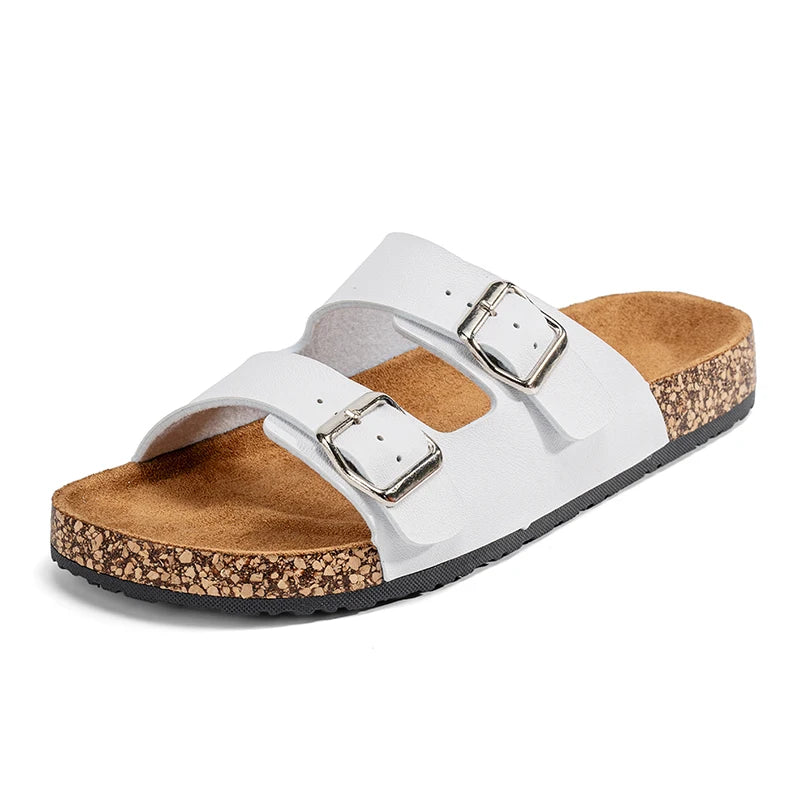 claquette blanche homme