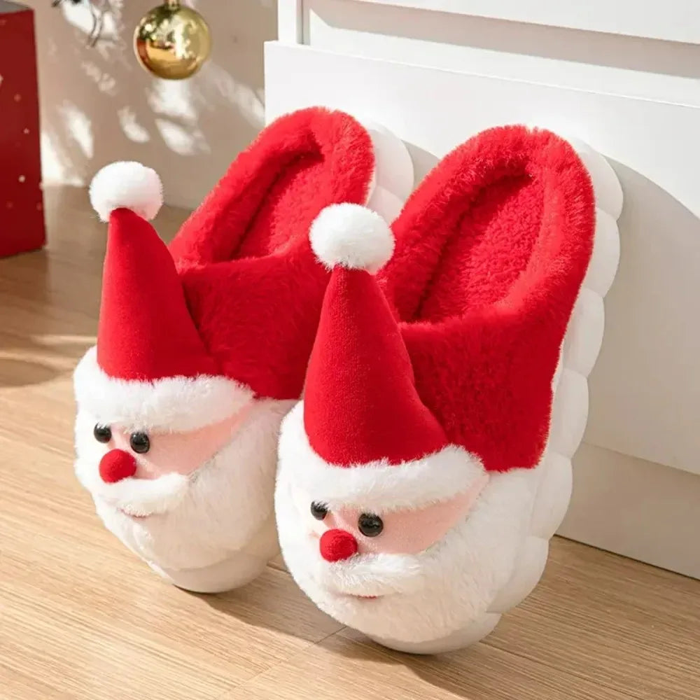 Pantoufles Noël rouge