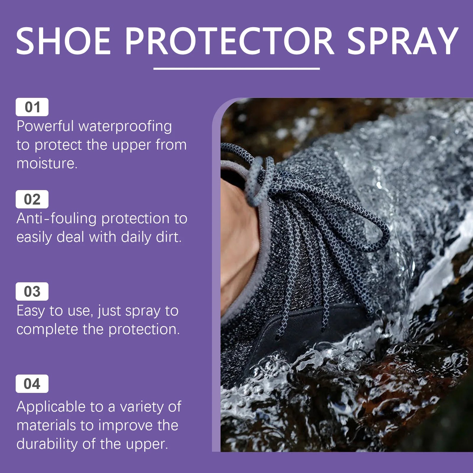 Spray imperméable pour chaussures