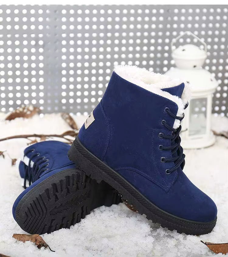 bottine a lacet femme bleu