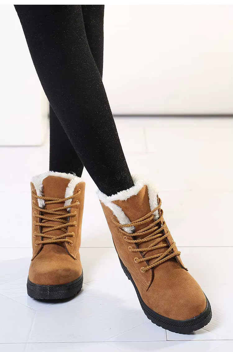bottine a lacet marron femme