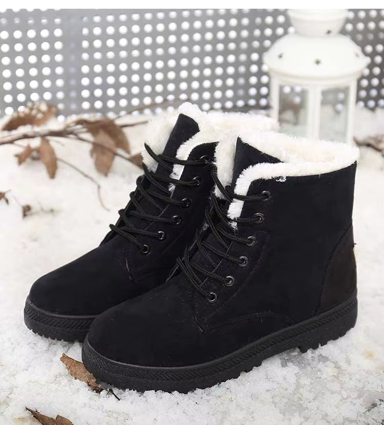 bottine hiver a lacet femme