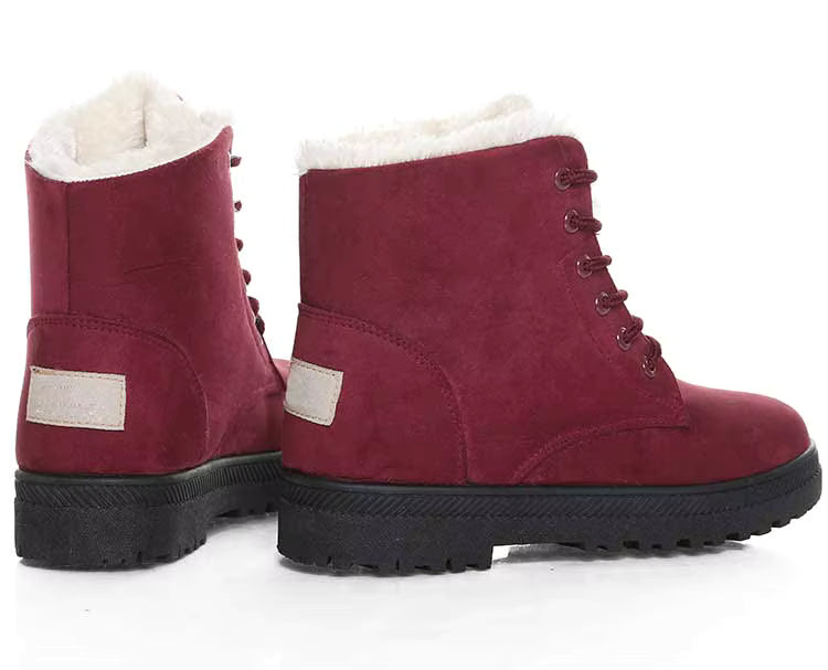 bottines dhiver a lacet femme
