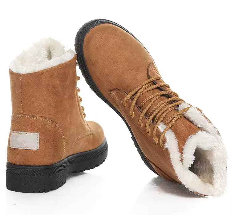 bottines femme marron a lacet