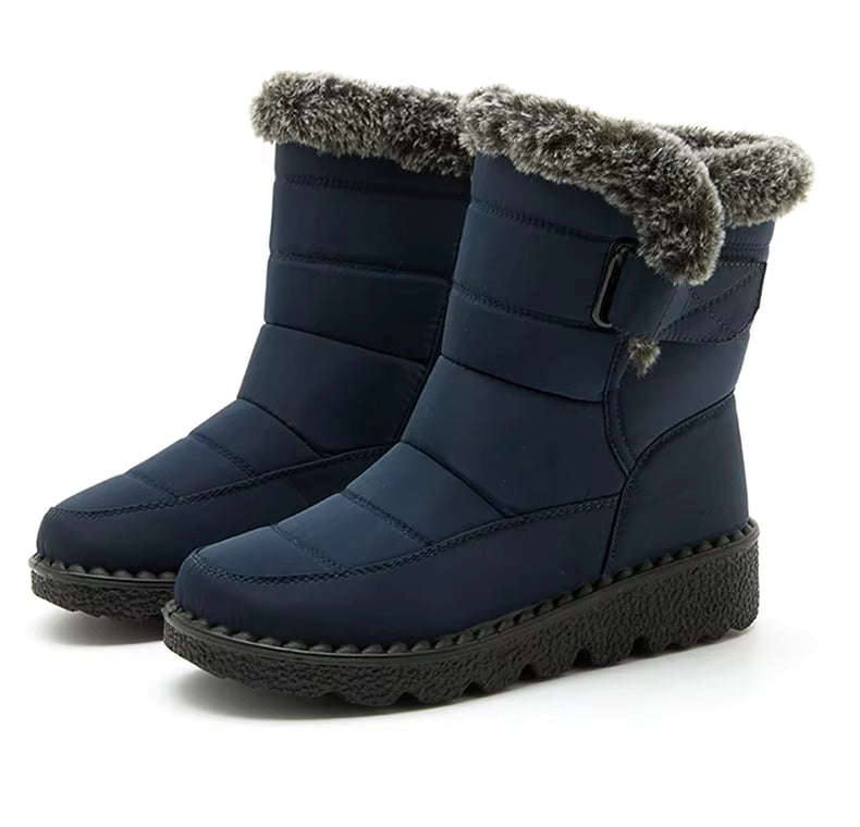 bottines imperméables femme bleu