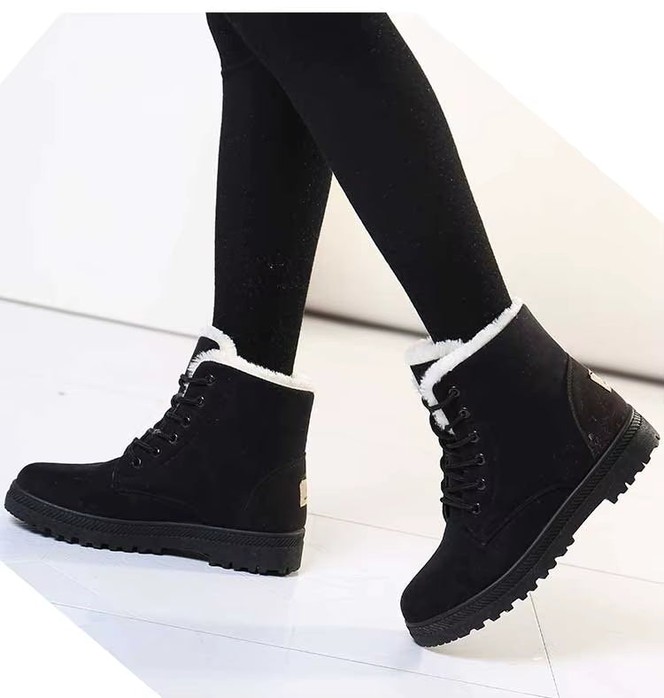 bottines noir a lacet femme