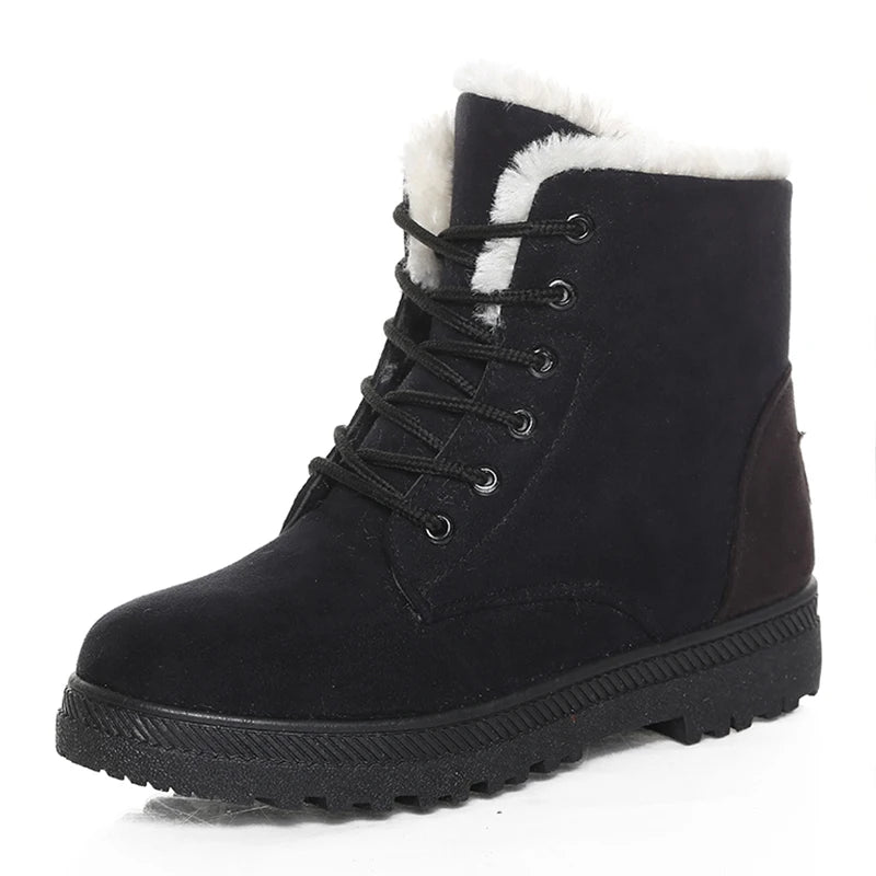 bottines noir a lacet femme