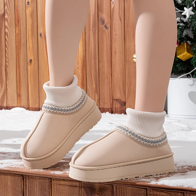 chaussons-hiver-femme-beige