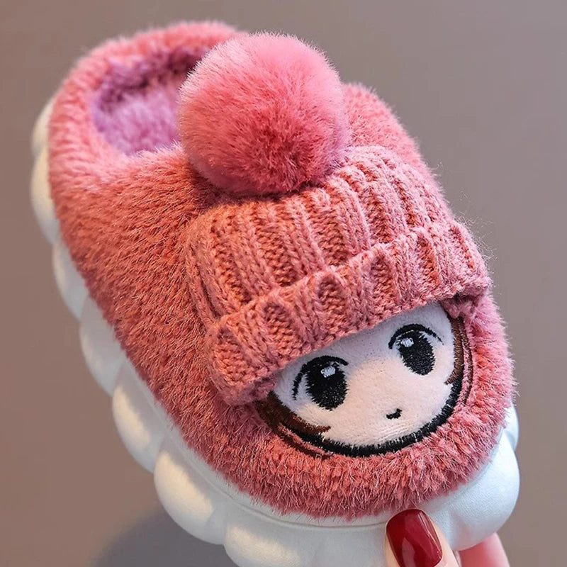 chaussons enfants rose