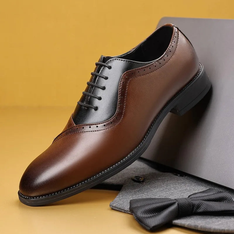 chaussures homme de ville oxford marron