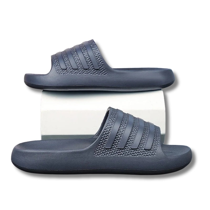 claquette homme bleu