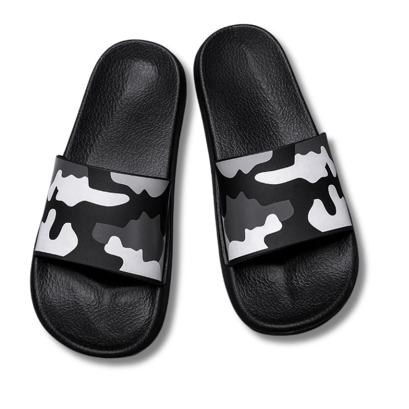 claquette homme camouflage