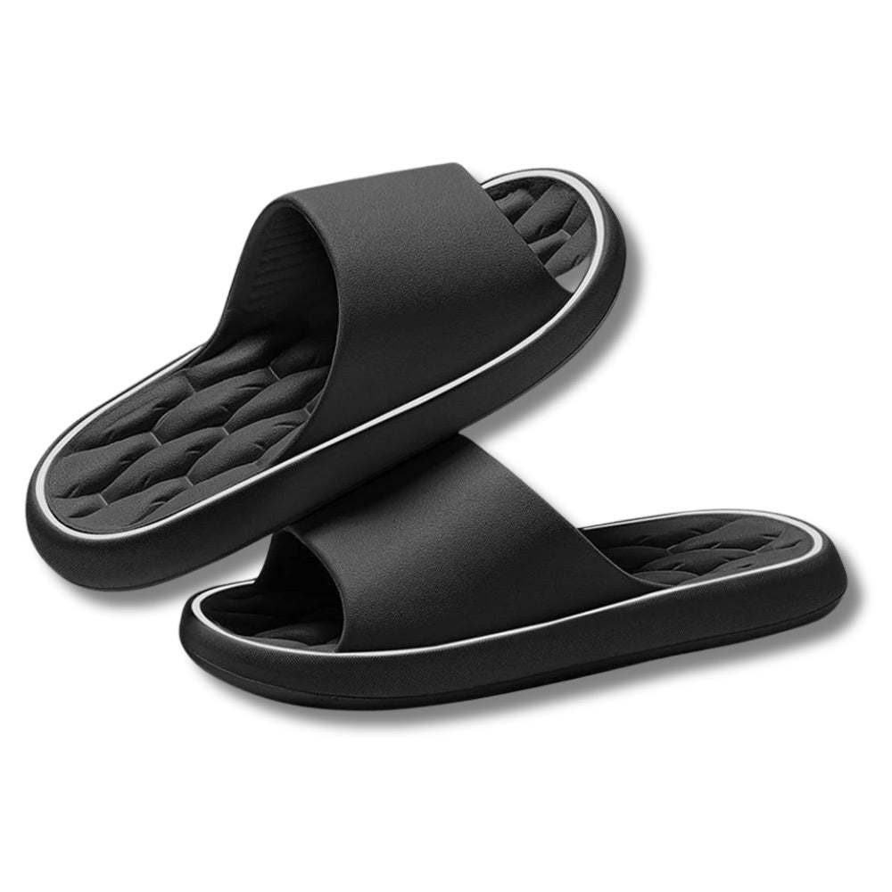 claquette noir homme