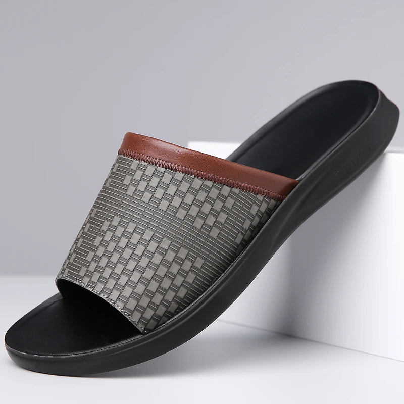 claquette été homme gris modèle Cefalù - Claquette shop