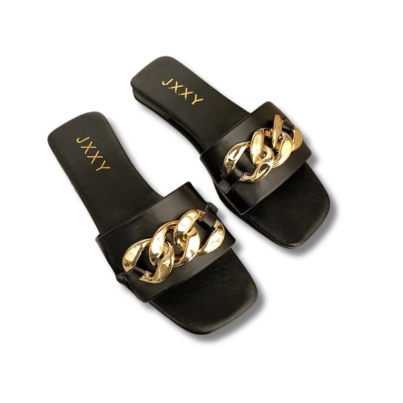 claquette femme noir
