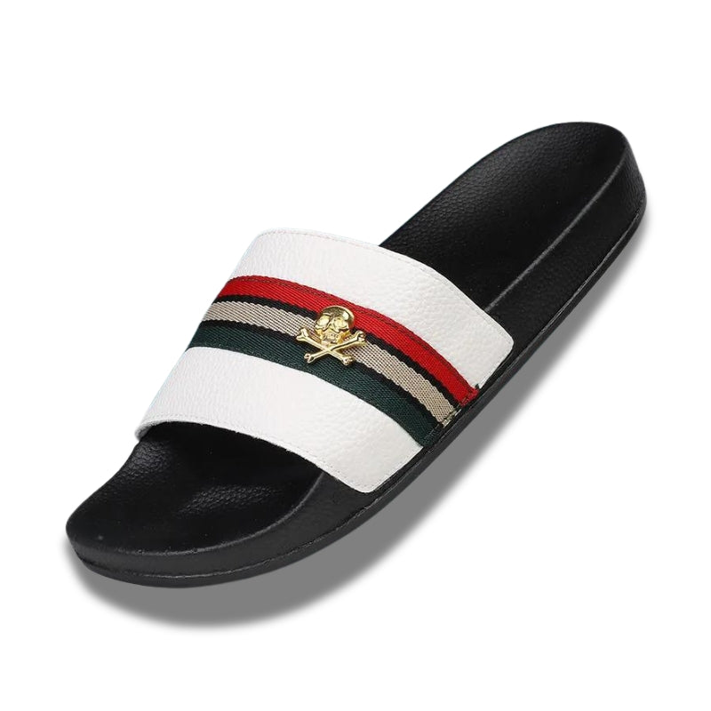 claquette homme confortable blanc