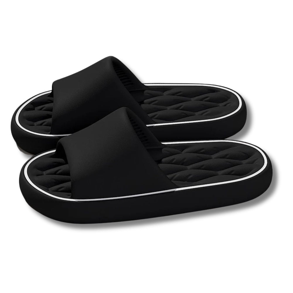 claquette noir homme