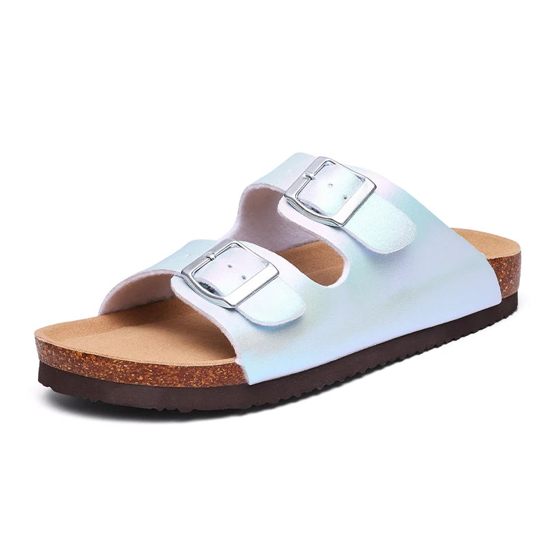 sandale-confortable-femme-bleu-bride-reglable