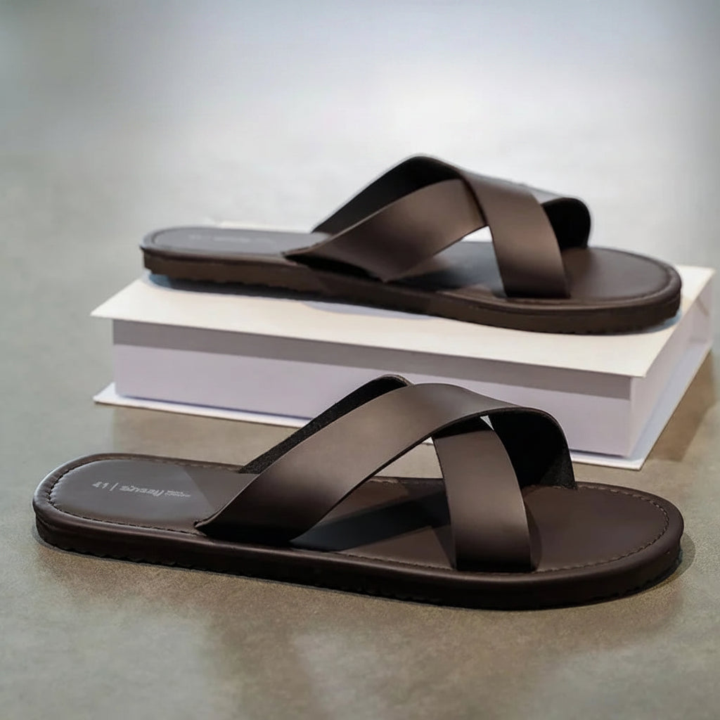 sandales homme brides croisées