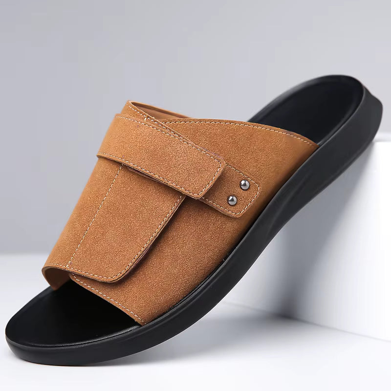 sandales homme marron
