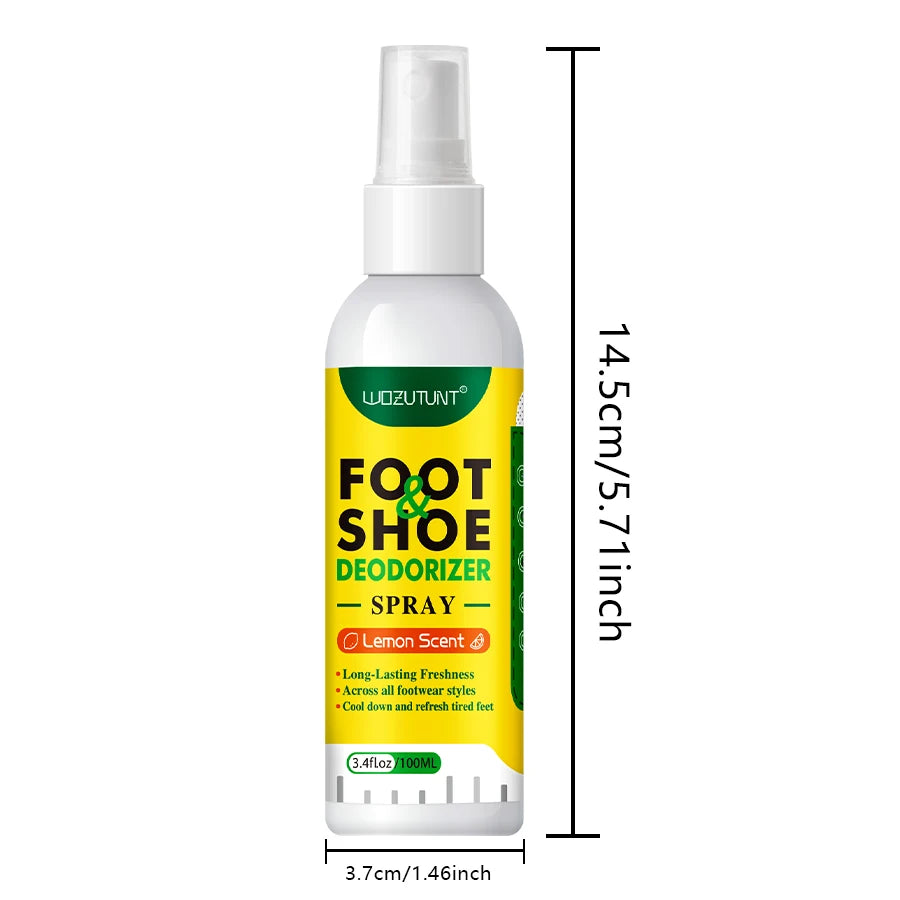 Flacon de spray désodorisant pour chaussures 100 ml – fraîcheur instantanée