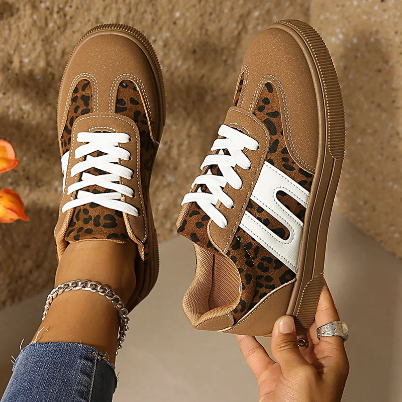 Baskets femmes leopard