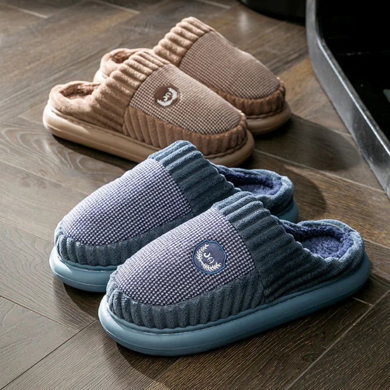 Chaussons Pantoufle Homme Confort Maison Coloris Noir