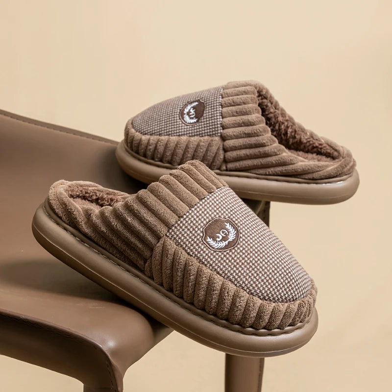 Chaussons Pantoufles Homme marron