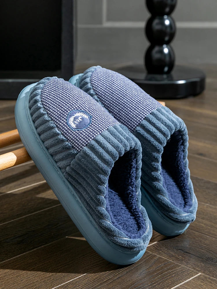 Chaussons Pantoufles bleu Homme