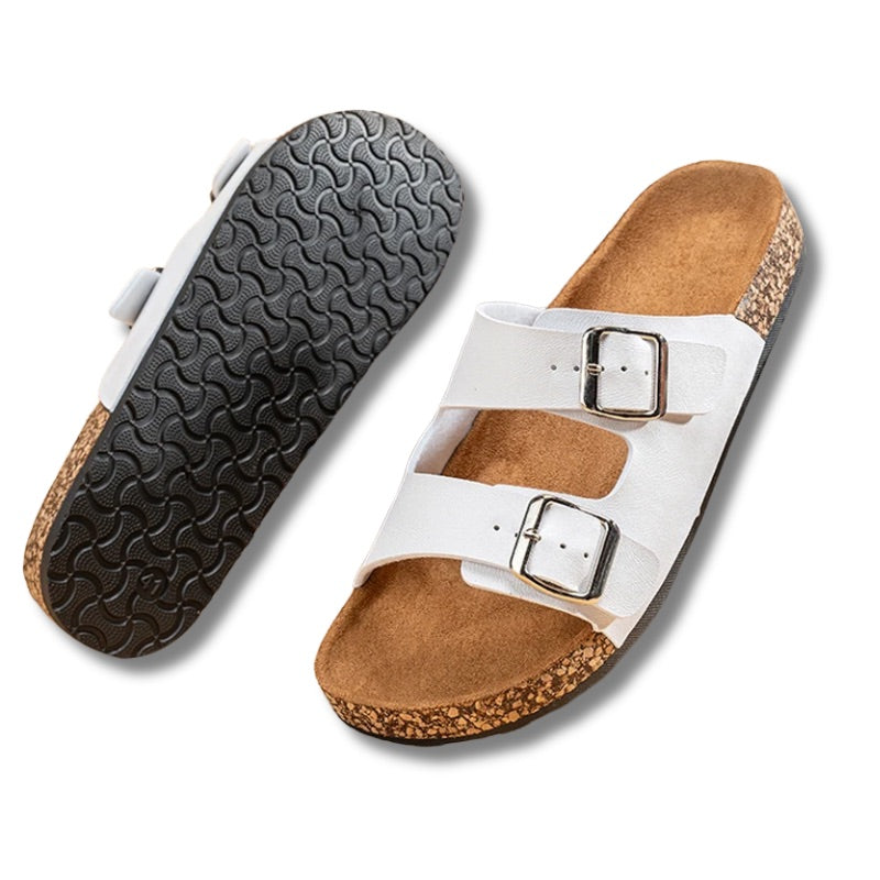 claquette blanche homme