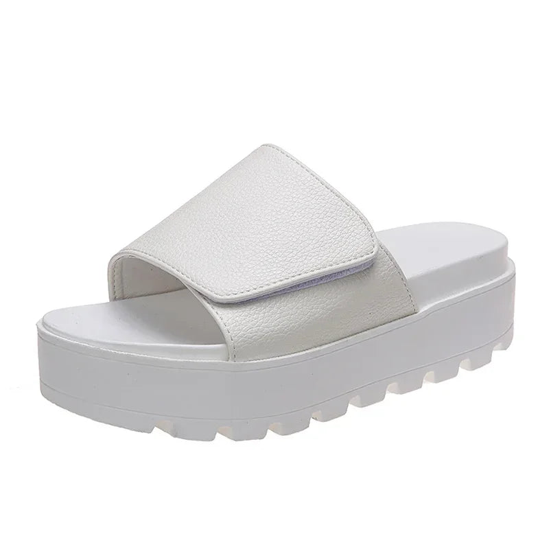 Claquettes Femme Cuir blanc