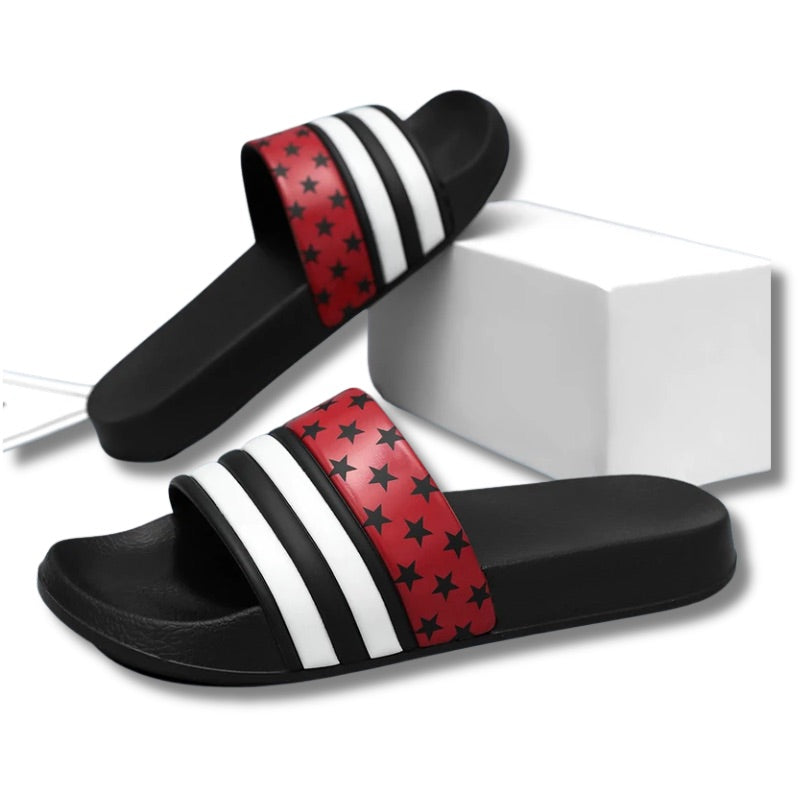 Claquettes noir homme 