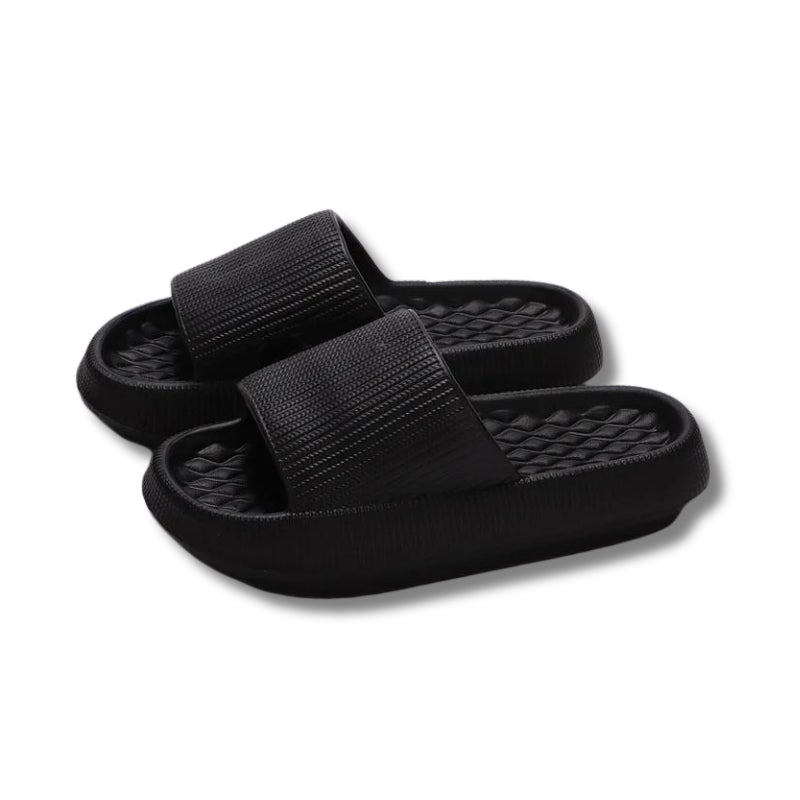 Claquettes noir femme