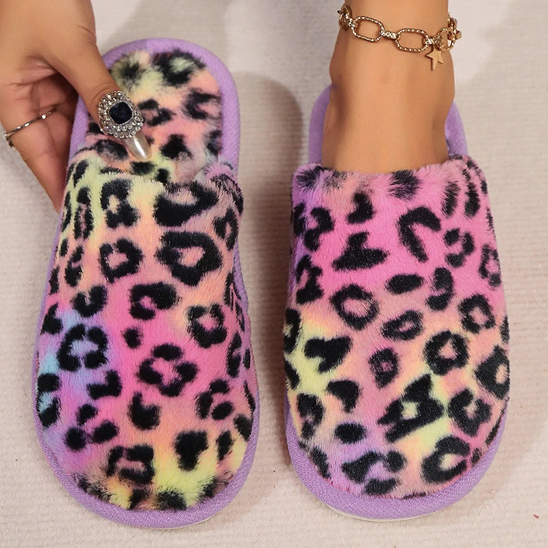 Pantoufle leopard