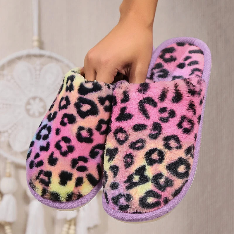 Pantoufle leopard
