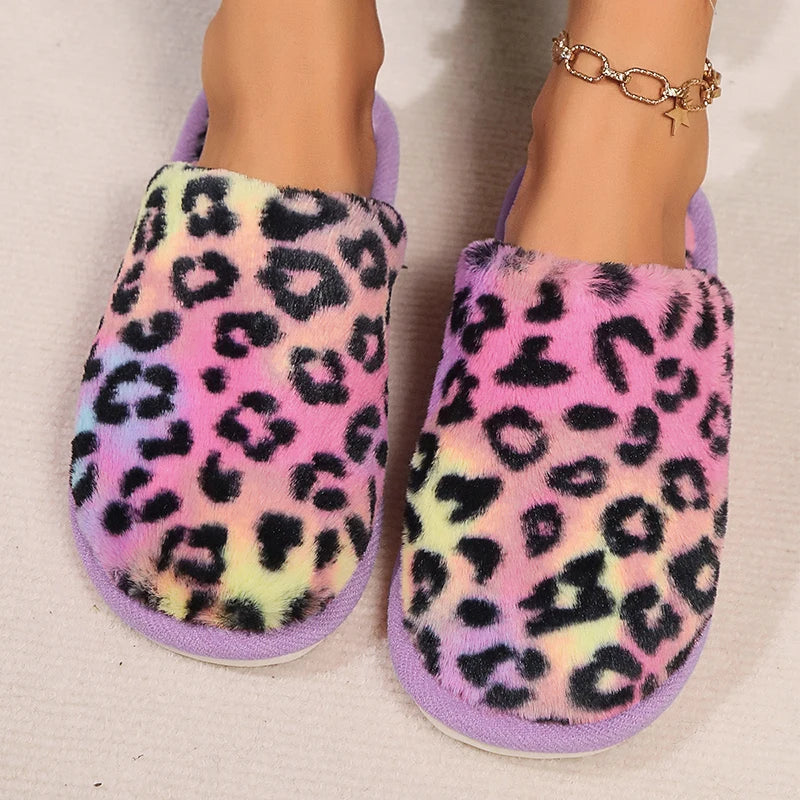 Pantoufle leopard