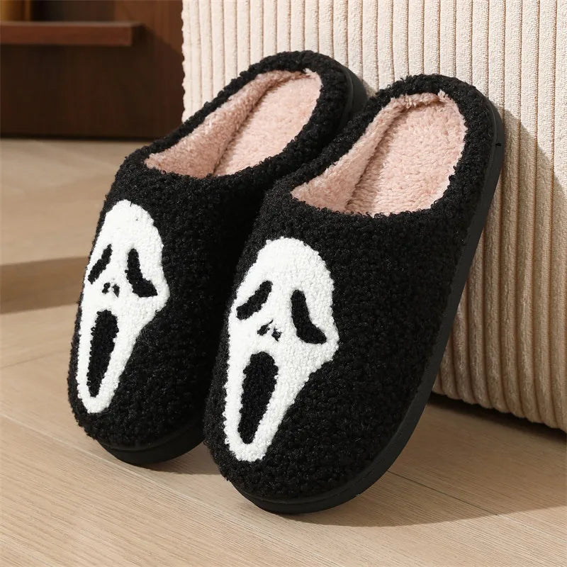 chaussons halloween scream noir - Claquette shop
