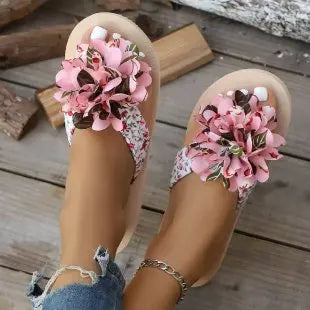 tong fleurs femme
