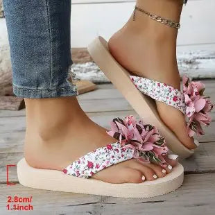 tong fleur rose femme