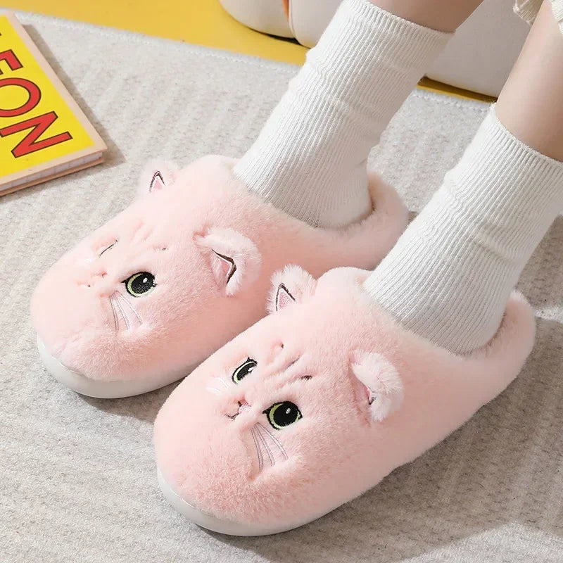 chausson chat femme
