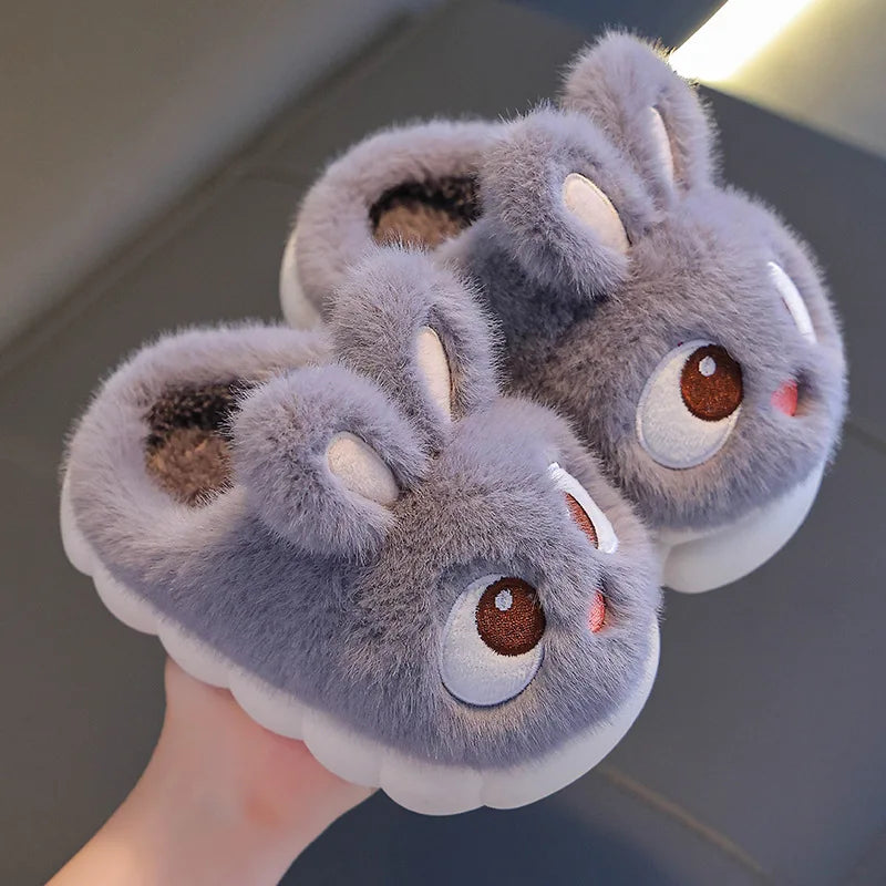 chaussons enfants gris