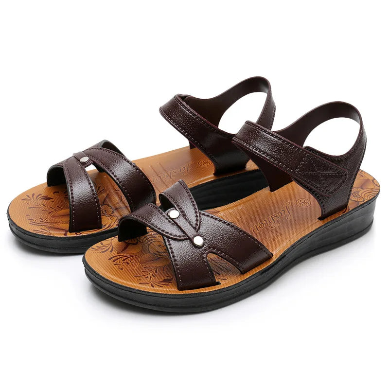 Sandale en Cuir Femme