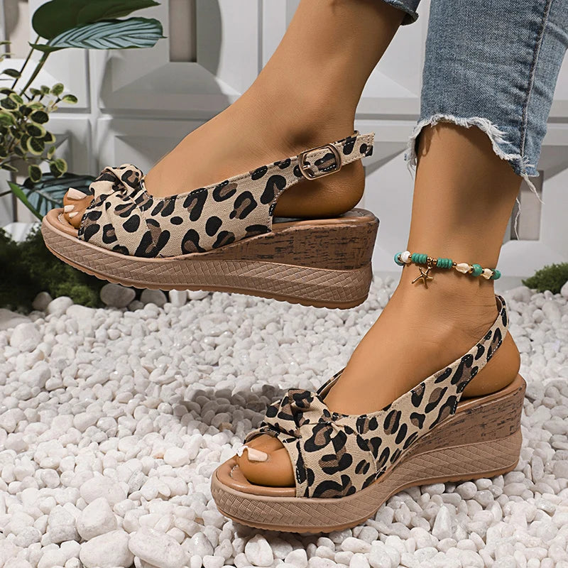 Sandales à Talons Compensés 