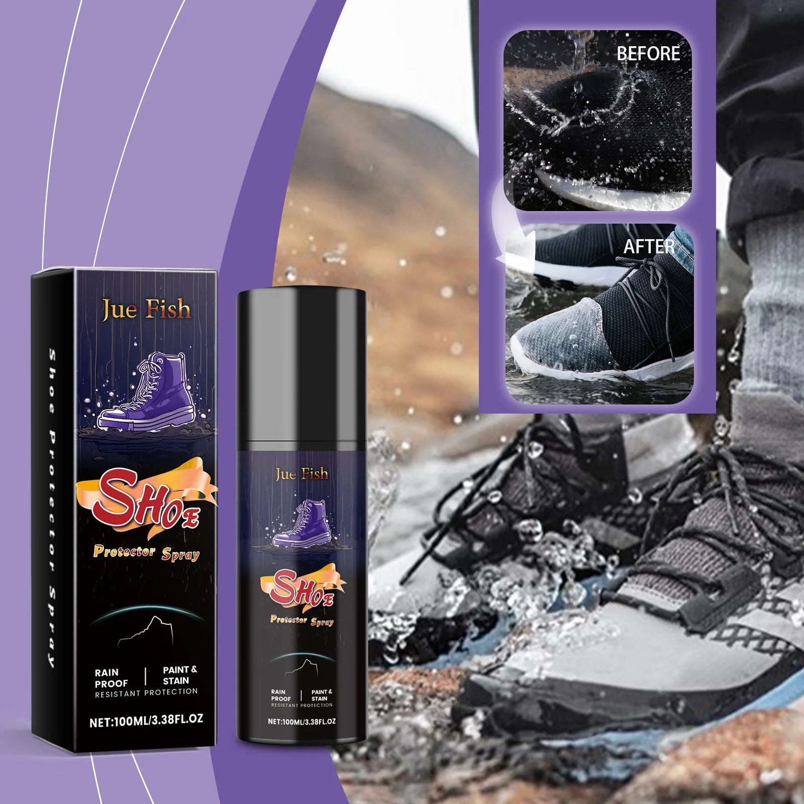 Spray imperméable pour chaussures