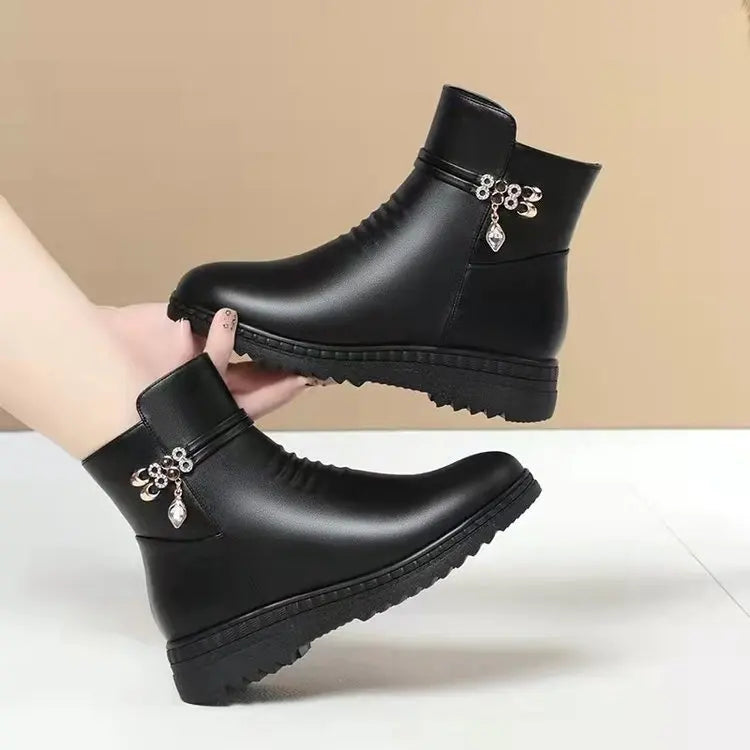 boots femme noir